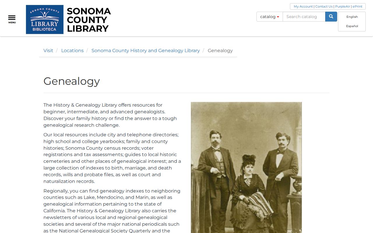 Santa Rosa people directories genealogy library collection